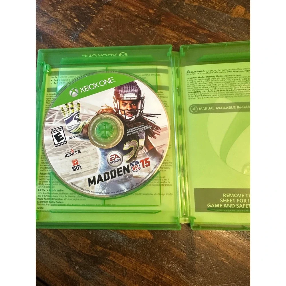 Madden NFL 15 Microsoft Xbox One EA Sports Football Game Richard Sherman Cover